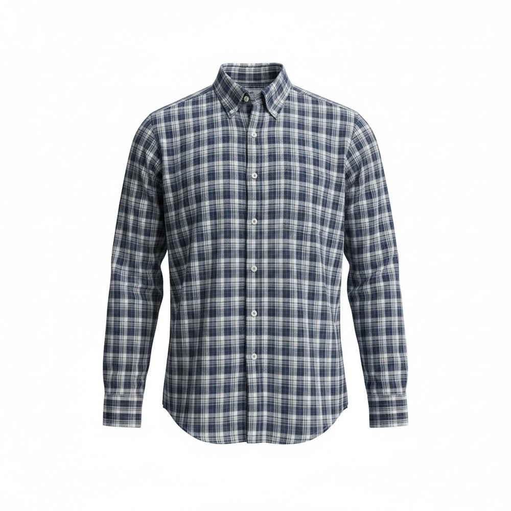 Southern Tide Mens XXL Blue White Check Long Sleeve Classic Fit Button Down